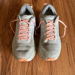 Pair of Hoka one one  shoes size 7.5